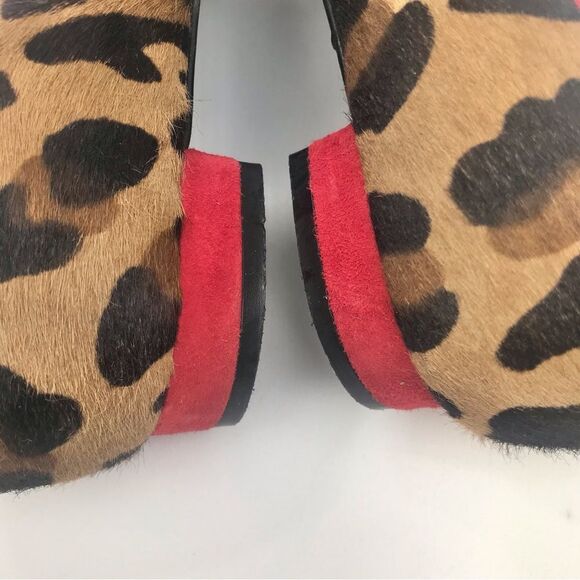 Ramon Tenza Leopard Print Flats with Red Floral Accent - Picture 11 of 16